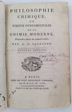 FOURCROY Antoine François "PHILOSOPHIE CHIMIQUE OU VÉRITÉS FONDAMENTALES DE LA CHIMIE MODERNE DISPOSÉES DANS UN NOUVEL ORDRE"