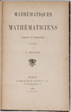 REBIERE Alphonse "MATHÉMATIQUES ET MATHÉMATICIENS - PENSÉES ET CURIOSITÉS"