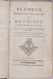 FOURCROY Antoine François "Éléments d'Histoire naturelle et de Chimie"