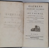 FOURCROY Antoine François "Éléments d'Histoire naturelle et de Chimie"