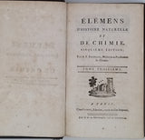 FOURCROY Antoine François "Éléments d'Histoire naturelle et de Chimie"