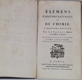 FOURCROY Antoine François "Éléments d'Histoire naturelle et de Chimie"