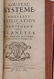 Sans Nom [Gilles Basset des Rosiers] "ENTRETIENS SUR LES COMÈTES OUVRAGE POSTHUME" relié à la suite VILLEMOT Philippe "NOUVEAU SYSTÈME  OU NOUVELLE EXPLICATION DU MOUVEMENT DES PLANÈTES"