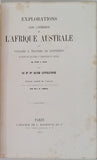 LIVINGSTONE David "EXPLORATIONS DANS L’INTÉRIEUR DE L'AFRIQUE AUSTRALE ET VOYAGES A TRAVERS LE CONTINENT DE SAINT-PAUL DE LOANDA A L'EMBOUCHURE DU ZAMBÈZE"