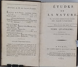 BERNARDIN DE SAINT-PIERRE [DE SAINT-PIERRE Jacques-Henri-Bernardin] "ÉTUDES DE LA NATURE"