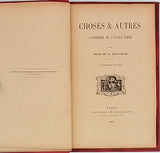 DE LA BLANCHERE Henri "CHOSES ET AUTRES CAUSERIE DE L'ONCLE TOBIE"