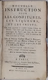 MASSIALOT François "NOUVELLE INSTRUCTION POUR LES CONFITURES LES LIQUEURS ET LES FRUITS"