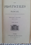 LES PROVINCIALES DE PASCAL NOUVELLE ÉDITION AVEC UNE INTRODUCTION ET DES REMARQUES DE ERNEST HAVET