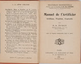 ÉVIEUX E.-A. "Manuel de l'Artificier - Artifices, Poudres, Explosifs"