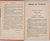 ÉVIEUX E.-A. "Manuel de l'Artificier - Artifices, Poudres, Explosifs"