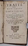 BRISSEAU Pierre  "TRAITÉ DES MOUVEMENTS SIMPATIQUES AVEC UNE EXPLICATION DE CEUX QUI ARRIVENT DANS LE VERTIGE, L'EPILEPSIE, L'AFFECTION HYPOCONDRIAQUE, & LA PASSION HYSTÉRIQUE"